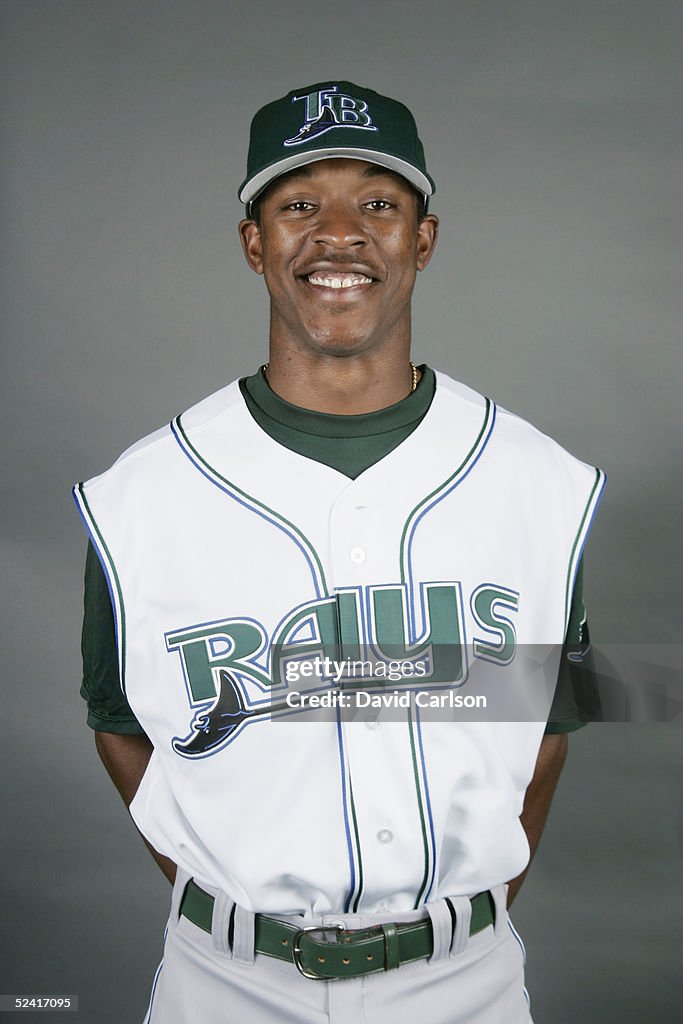 Al Reyes Devil Rays B.J. Upton of the Tampa Bay Devil Rays poses for a portrait during ...