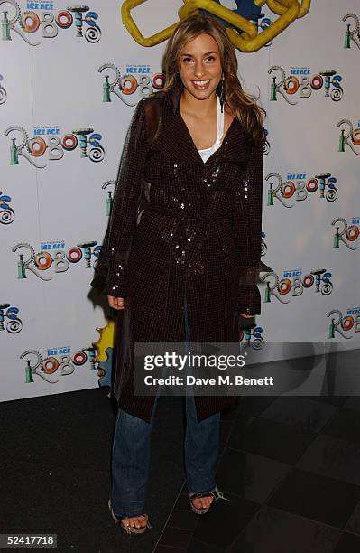 Melanie Blatt arrives at the UK premiere of the animated film "Robots" at Vue Leicester Square on March 14, 2005 in London.