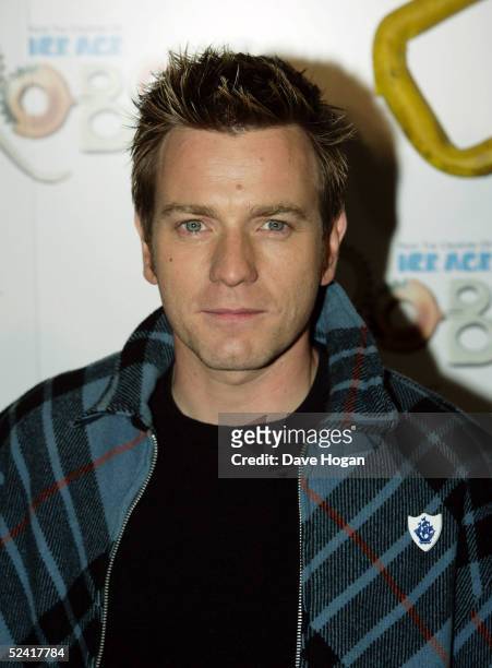 Actor Ewan McGregor arrives at the UK premiere of the animated film "Robots" at Vue Leicester Square March 14, 2005 in London.