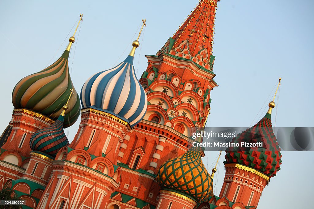 Domes of Saint Basil's Cathedral in Moscow