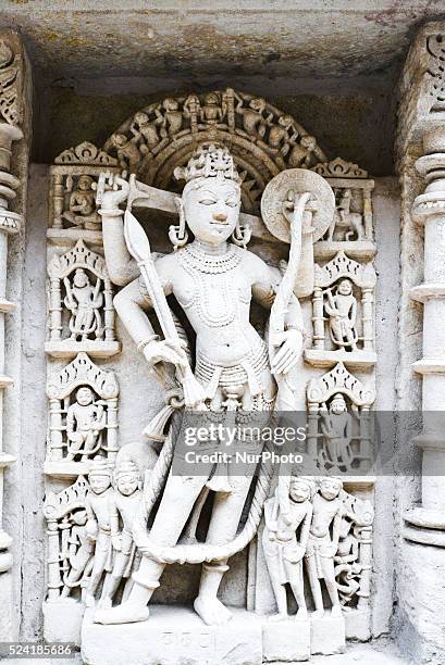 Patan, GUJARAT/INDIA - 25 JUNE 2014 : 'Rani-ki-Vav', an 11th century stepwell in Gujarat, has been approved as a World Heritage Site by UNESCO which...