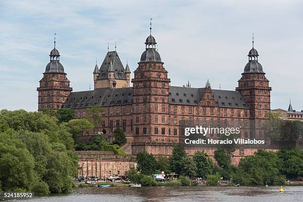 View from from the Main river of Schloss Johannisburg in Aschaffenburg, Germany, 14 May 2015, one of the most important buildings of the Renaissance...