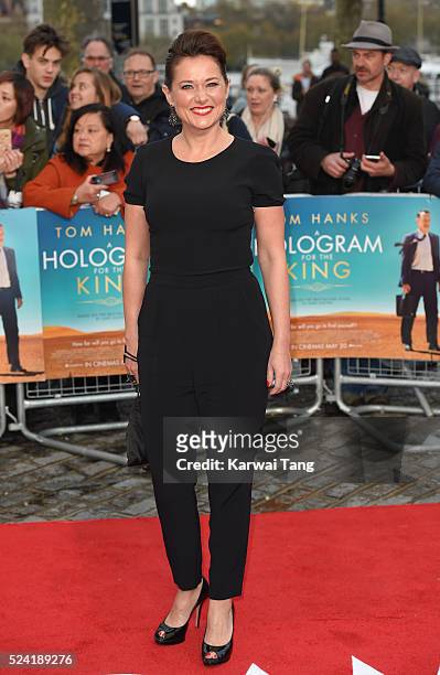 Sidse Babett Knudsen arrives for the UK premiere of "A Hologram For The King" at BFI Southbank on April 25, 2016 in London, England.
