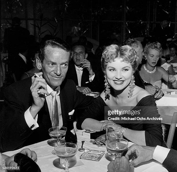Actress Debra Paget and escort attend an event at Ciro's in Los Angeles,CA.