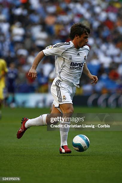 Antonio Cassano during the Real Madrid vs. Villareal match on Day one of the Spanish Liga. | Location: Madrid, Spain.