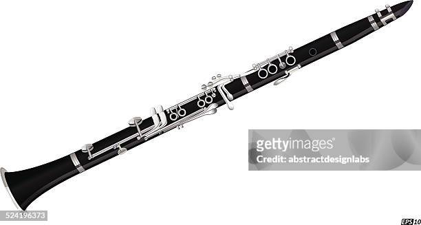 clarinet - brass instrument stock illustrations