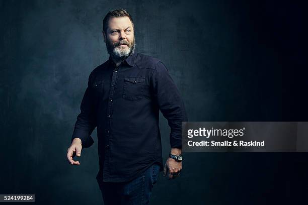 Actor Nick Offerman poses for a portrait in the Getty Images SXSW Portrait Studio Powered By Samsung on March 13, 2016 in Austin, Texas.