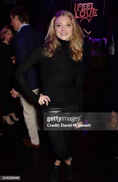 Natalie Dormer attends the Gala Night performance of "Doctor Faustus" at The Cuckoo Club on April 25, 2016 in London, England.