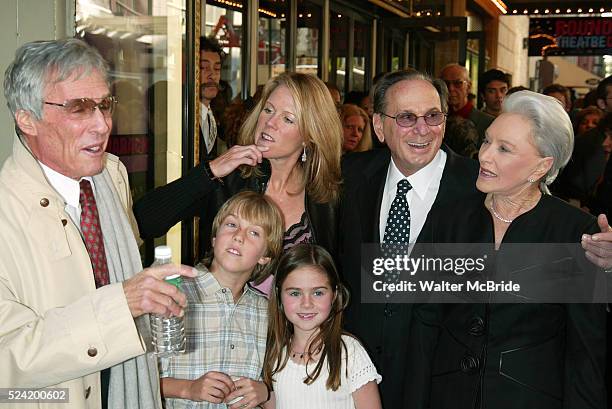 With his wife and children and HAL DAVID and his wife Attending the Opening Night Performance of THE LOOK OF LOVE ... THE SONGS OF BURT BACHARACH and...