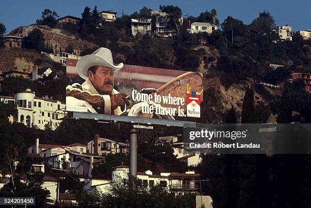 Marlboro Cigarettes Billboard on the Sunset Strip