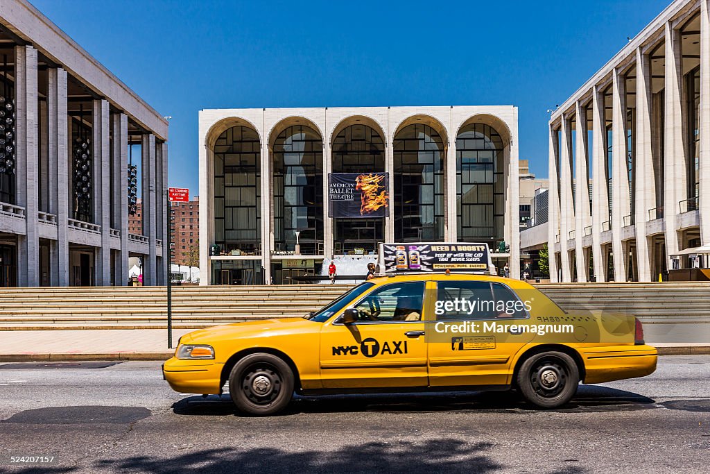Upper West Side, taxi near the Lincoln Center