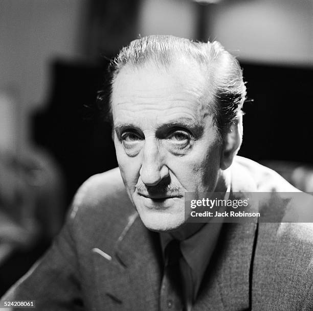 Portrait of South African-born British actor Basil Rathbone , New York, New York, 1965.