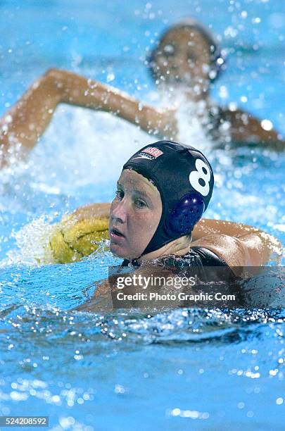 Kelly Rulon prepares to shoot during the final match at the 2004 Fina Women's World League Finals.