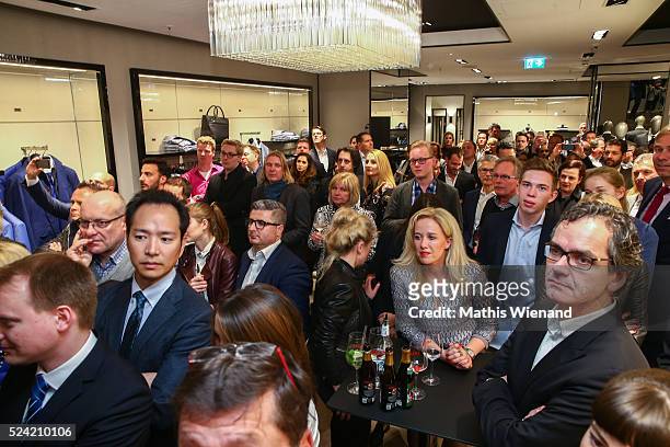 General Overview during the Hugo Boss Store Event on April 25, 2016 in Duesseldorf, Germany.