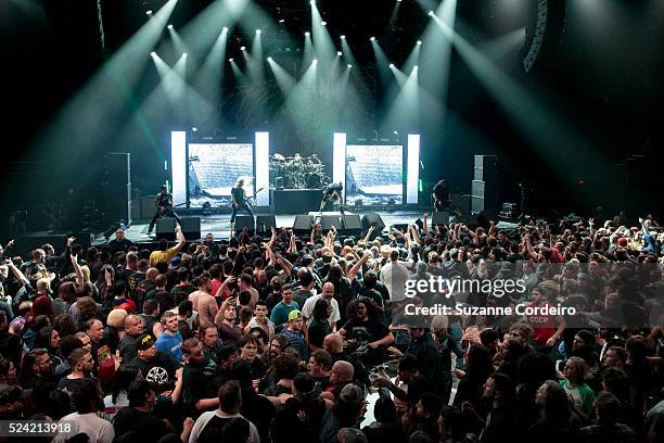 General view of atmosphere during Lamb of God in concert at ACL Live on February 8, 2016 in Austin, Texas.