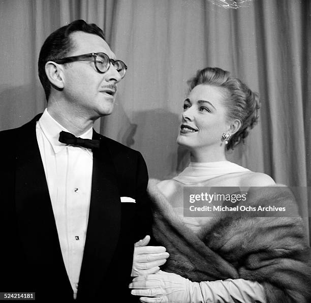 Actress Eleanor Parker and husband Paul Clemens attend the Academy Awards in Los Angeles,CA.