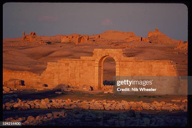 The ruins of ancient Hatra which was an important city of the first century A.D., Iraq.