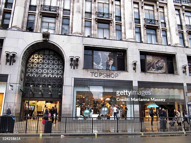 "Dec 09, 2009 - London, England, United Kingdom - The popular high street clothing store TopShop at Oxford Circus in London.