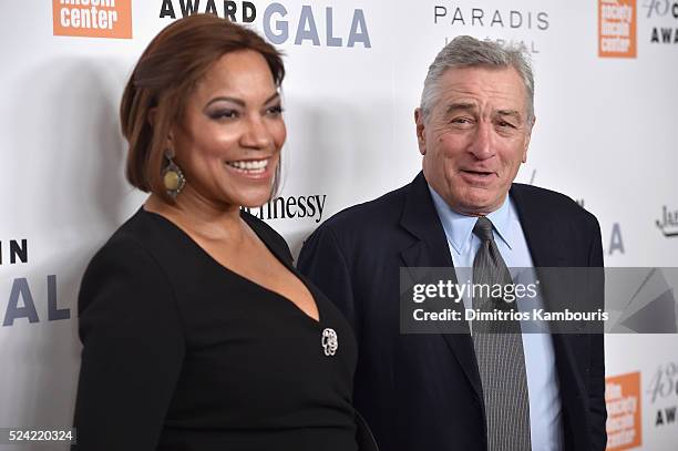 Grace Hightower and actor Robert De Niro attend the 43rd Chaplin Award Gala on April 25, 2016 in New York City.