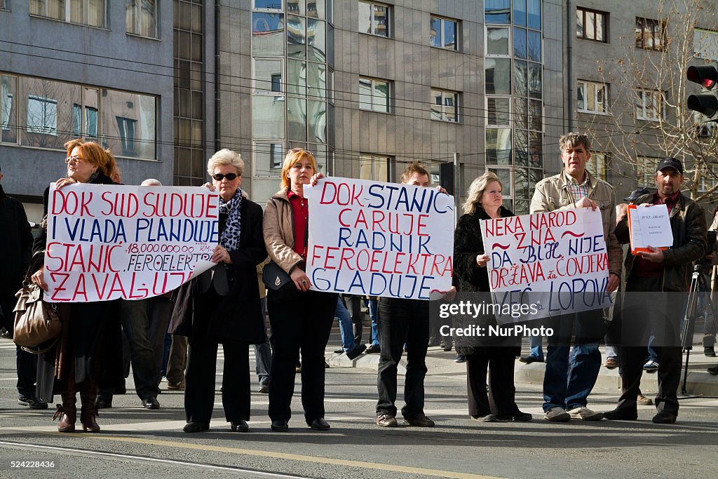 Protest in Sarajevo