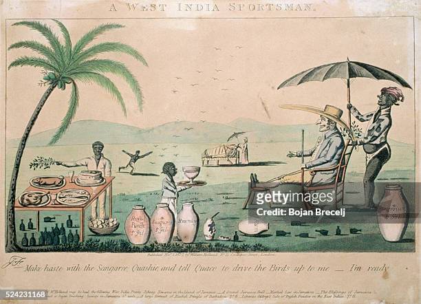 19th-Century Cartoon Satirizing Colonial Rule in Jamaica