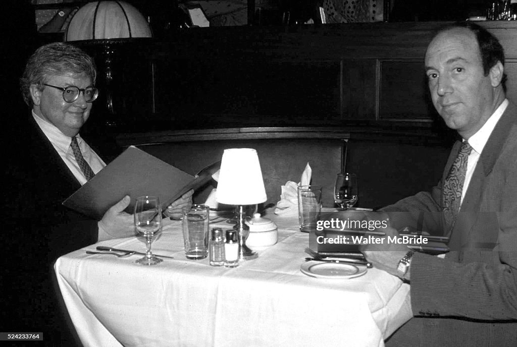 Roger Ebert Collection Roger Ebert & Gene Siskel dinning at the Brown Derby Restaurant, Walt ...