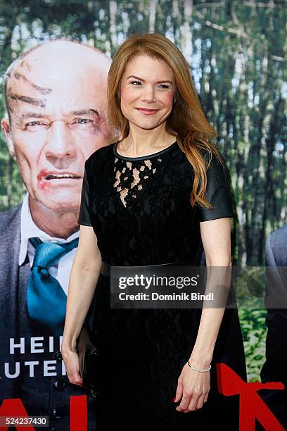 Silke Popp attends the Munich premiere of the film 'Frauen' at Sendlinger Tor Kino on April 25, 2016 in Munich, Germany.