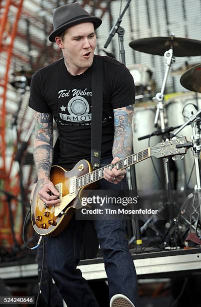 Brian Fallon of The Gaslight Anthem performs as part of Day Two of the 2010 Bonnaroo Music and Arts Festival in Manchester, Tennessee.