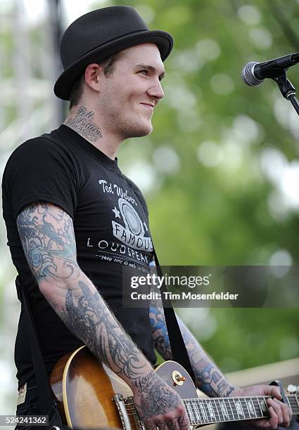 Brian Fallon of The Gaslight Anthem performs as part of Day Two of the 2010 Bonnaroo Music and Arts Festival in Manchester, Tennessee.