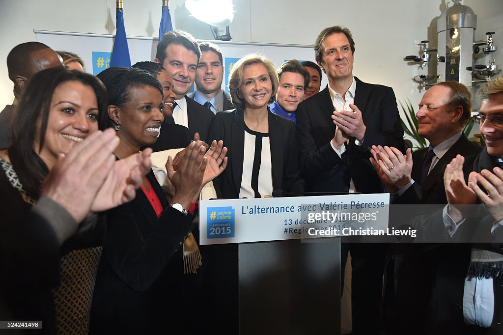 French Regional Elections - Valerie Pecresse Statement - Paris