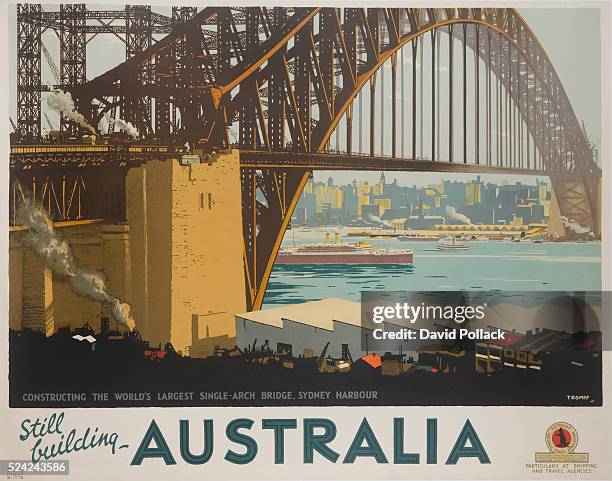 Australian National Travel Association poster ca 1931, illustrated by Percy Tromph