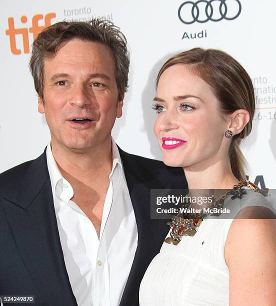 Colin Firth & Emily Blunt attending the The 2012 Toronto International Film Festival.Red Carpet Arrivals for 'Arthur Newman' at the Elgin Theatre in...