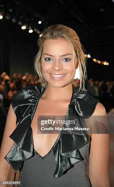 Actress Margot Robbie from the show 'Neighbors' at L'Oreal Melbourne Fashion Festival.