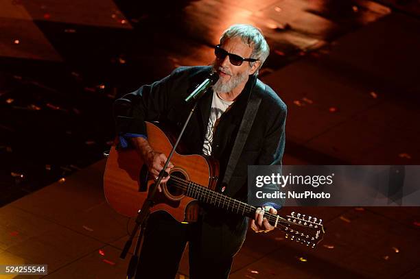 Cat Stevens attend the opening night of the 64rd Sanremo Song Festival at the Ariston Theatre on February 18, 2014 in Sanremo, Italy.