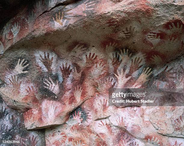 Cave Painting of Hands near Rio Pinturas