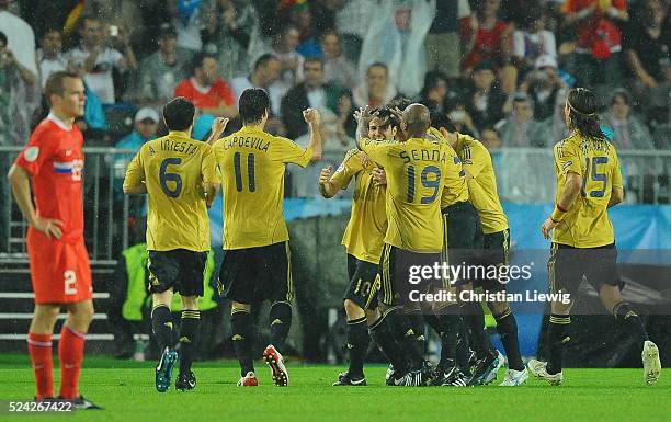 Russia V Spain Euro 2008 Semi Final Photos and Premium High Res
