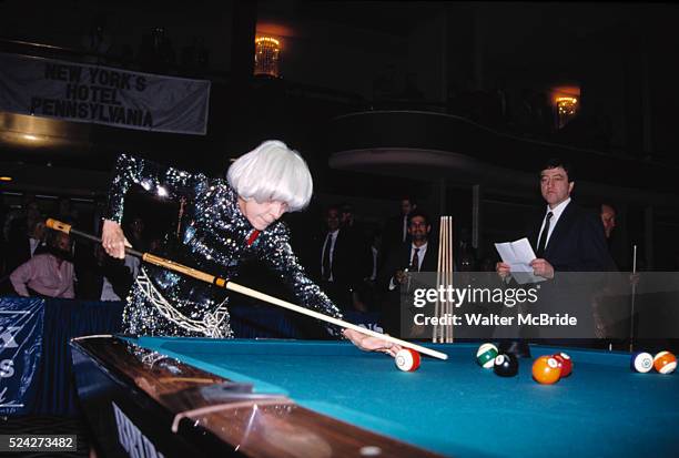 Attends the Celebrity Pro Billards Classic to benefit Multiple Sclerosis in New York City on October 12, 1993