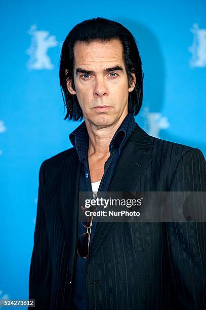 Actor and singer Nick Cave attends the '20.000 Days on Earth' photocall during 64th Berlinale International Film Festival at Grand Hyatt Hotel on...