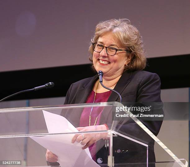 Doctor Donna Futterman speaks onstage during the Live Out Loud's 2016 Young Trailblazers Gala at The Times Center on April 25, 2016 in New York City.