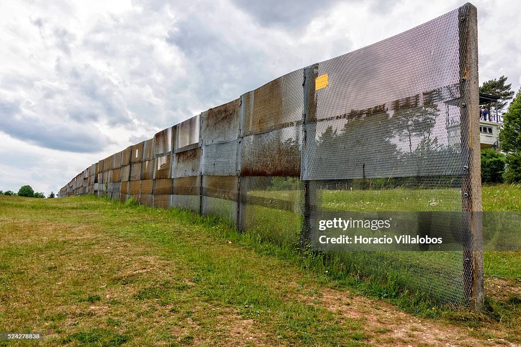 Point Alpha GDR meshed wire fence, at what once was the border between West and ...