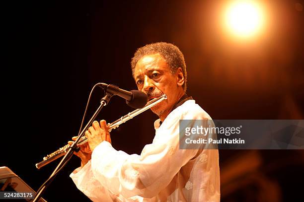 Saxophonist and flautist Henry Threadgill performs at the Petrillo Bandshell in Grant Park, Chicago, Illinois, September 5, 2010.
