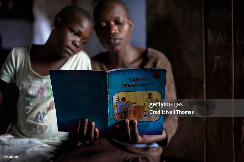 Adolescent Girls at Community Center in Uganda