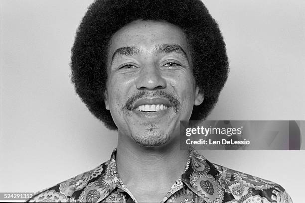 American R&B and pop singer and songwriter Smokey Robinson in his room at The Waldorf-Astoria Hotel in New York City.