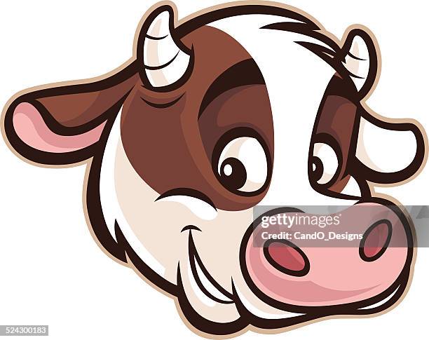 cow head - cow isolated stock illustrations