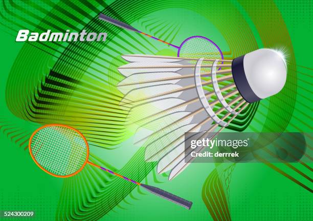 badminton - badminton racket stock illustrations