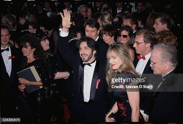 Al Pacino and Beverly D'Angelo attend the 65th Academy Awards in Los Angeles. Pacino won the Best Actor award for his role in Scent of a Woman.