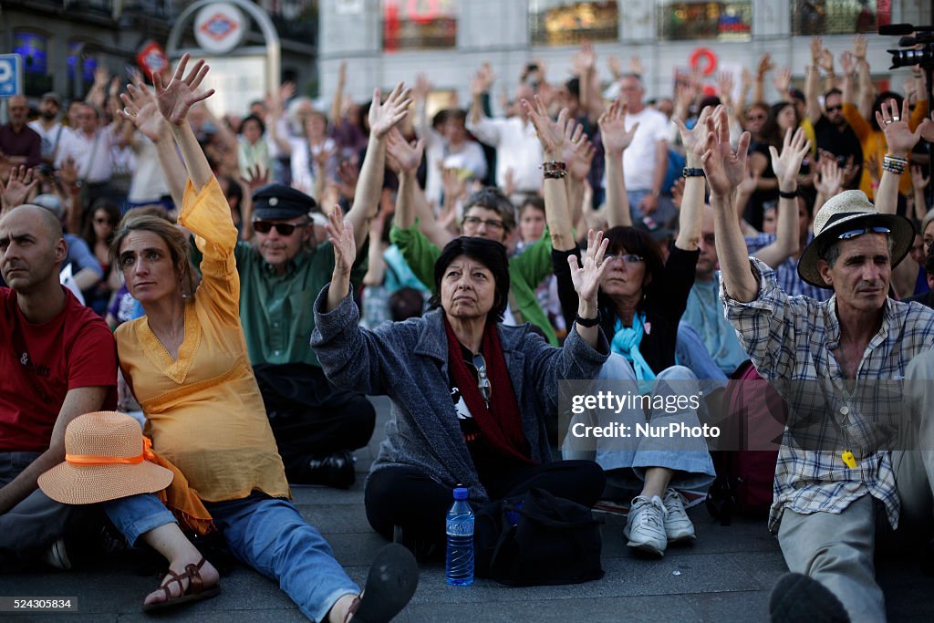 Protest against austerity in Spain