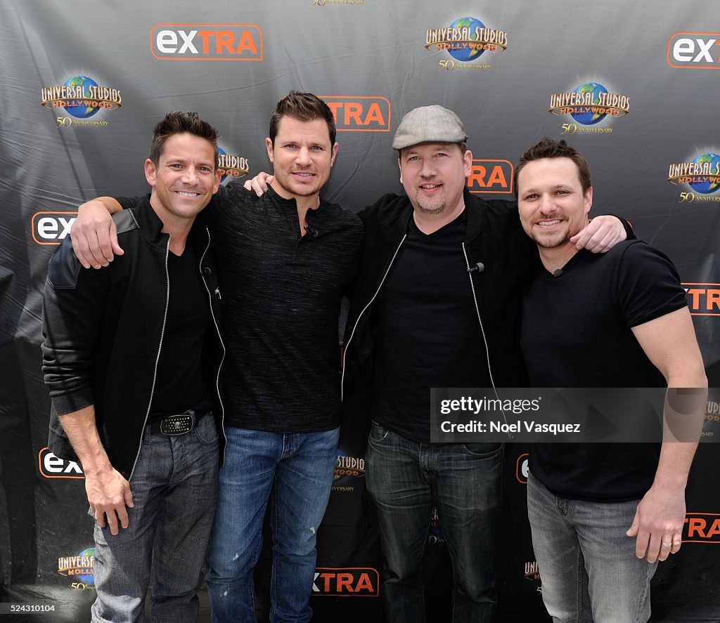 Jason Mitchell And 98 Degrees On "Extra"