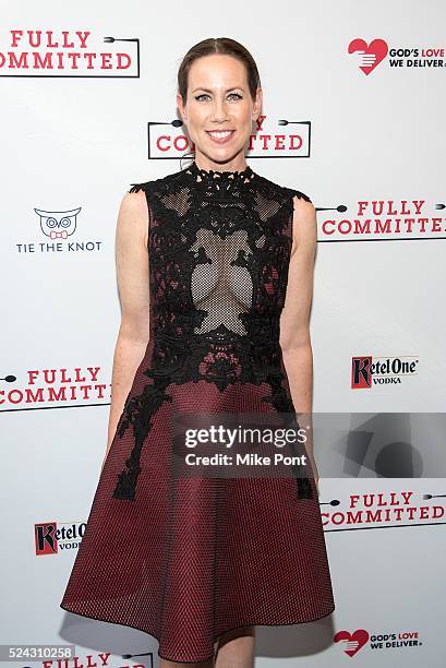 Miriam Shor attends the "Fully Committed" Broadway opening night at Lyceum Theatre on April 25, 2016 in New York City.