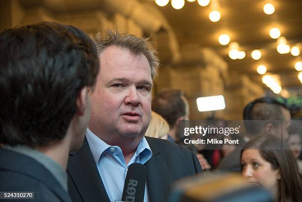 Eric Stonestreet attends the "Fully Committed" Broadway opening night at Lyceum Theatre on April 25, 2016 in New York City.